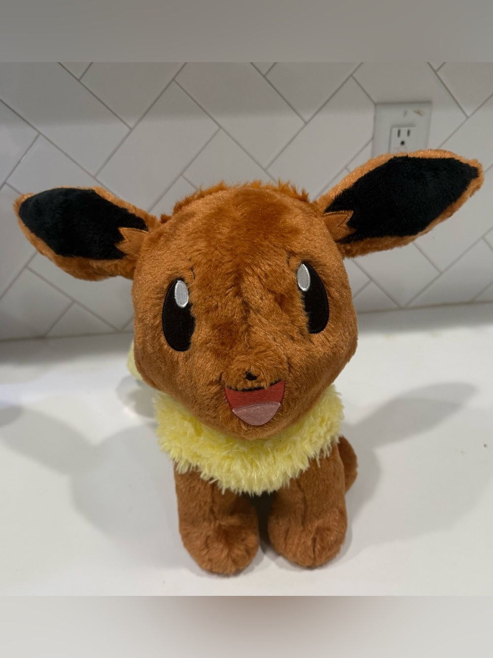 Build-A-Bear Workshop Pokémon Eevee Plush Stuffed Animal Brown/Yellow/Black 2017